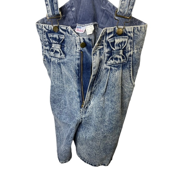 Vintage Avon Fashion Acid Wash Denim Jean Overall Romper Shorts 80’s 90’s - Picture 4 of 9